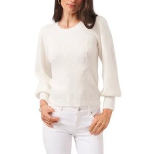 NWT T Tahari Blouson puff sleeve sweater